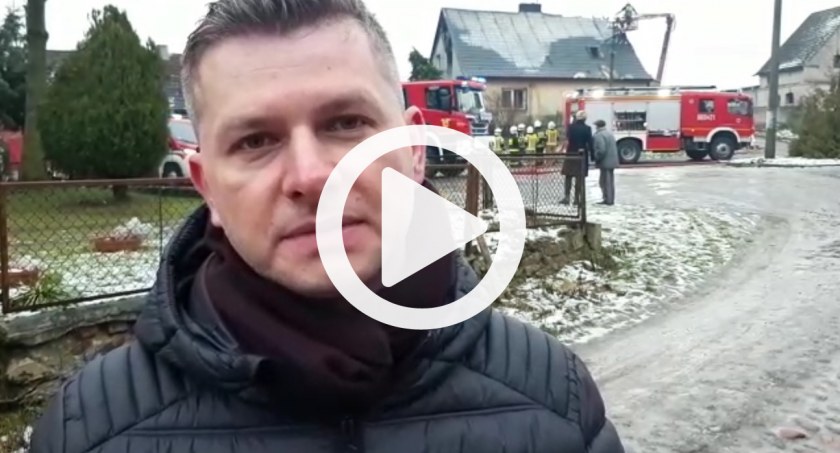 Straż pożarna, Pożar Łąkie! Wideo miejsca zdarzenia! - zdjęcie, fotografia