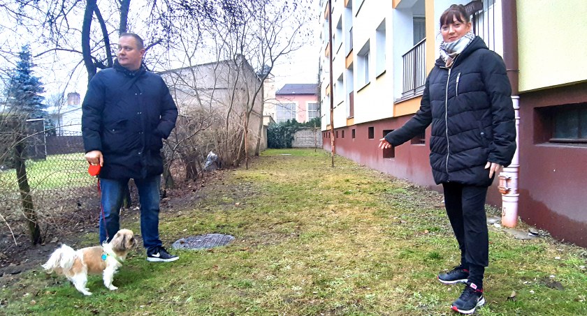 Jak mówi Urszula Łukianiuk, kuna najprawdopodobniej ma swoją norę w pobliżu tego terenu za blokiem