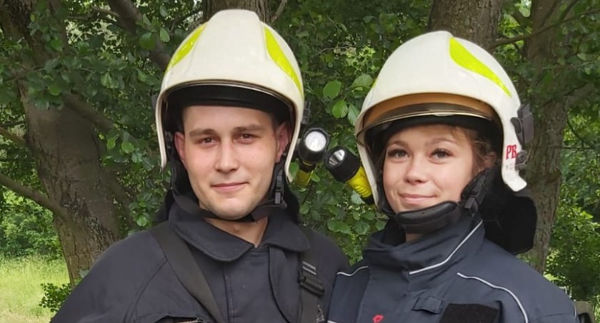 Patrycja i Łukasz poznali się na zawodach pożarniczych