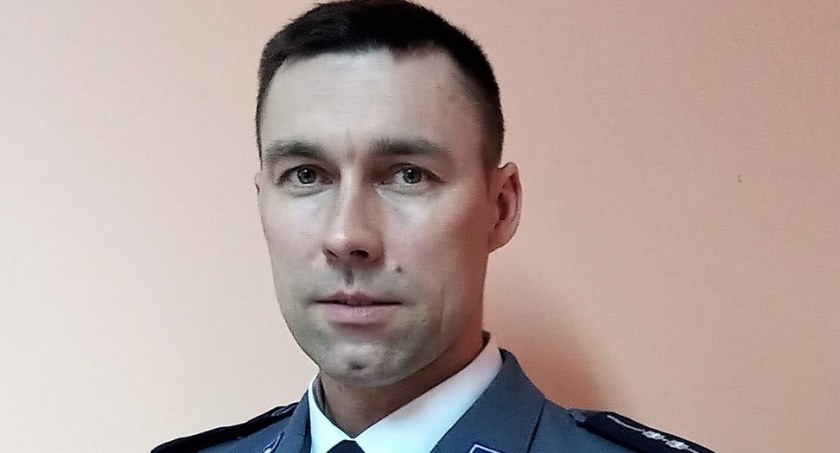 Szef posterunku aspirant Krzysztof Tomaszewski