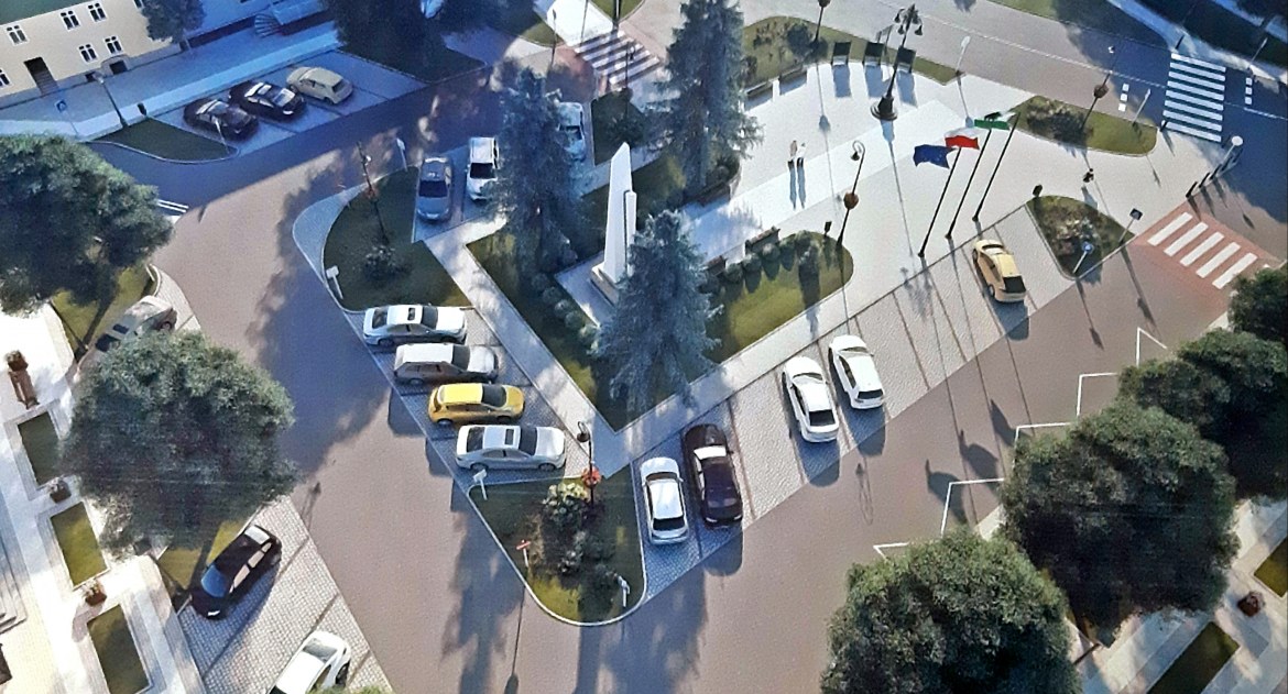 Oprócz pomnika jednym z głównych elementów charakterystycznych Placu Wolności ma być bardzo wysoka lampa, stylizowana na taką, jak stała tu przed wojną