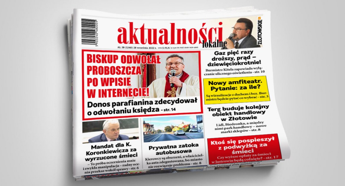 Gazeta Aktualności Lokalne, numer Aktualności Lokalnych [AL38/2022] - zdjęcie, fotografia