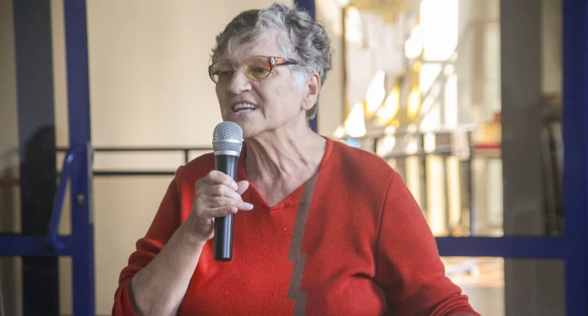 Krystyna Rosada nie wytrzymała i przyszła na sesję