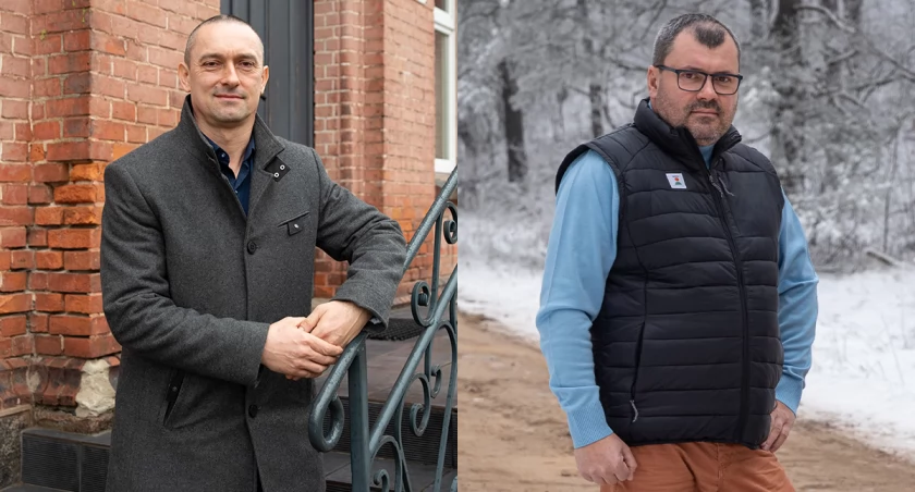 Sebastian Korzeniowski (po lewej) udowodnił, że Wojciech Szczęsny (po prawej) kłamał w temacie gminnej drogi