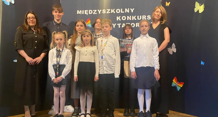 Laureaci konkursu recytatorskiego w Starej Wiśniewce