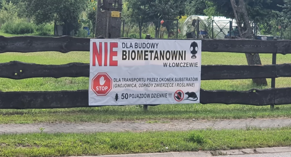 Banery mają zainteresować mieszkańców kontrowersjami związanymi z planowaną inwestycją
