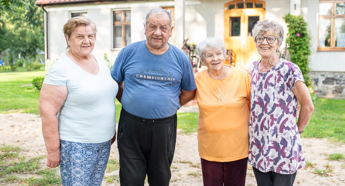 Czwórka rodzeństwa – od lewej Elżbieta, Stanisław, Leokadia oraz Krystyna