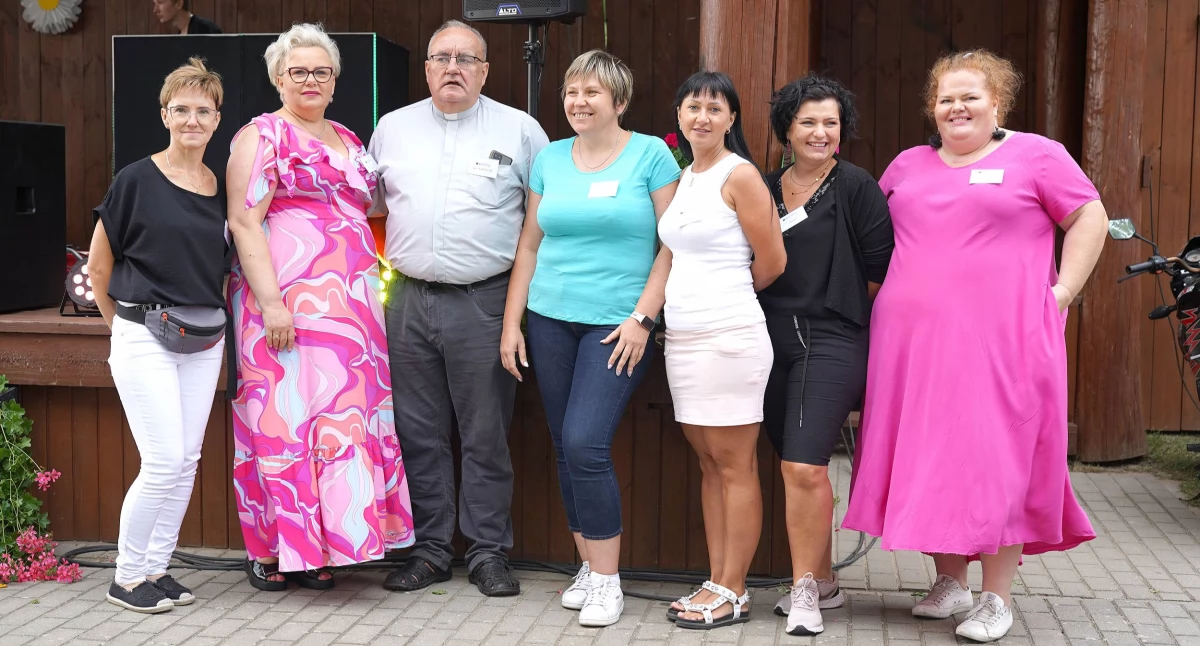 Część zarządu Rodziny Kolpinga przy parafii w Świętej