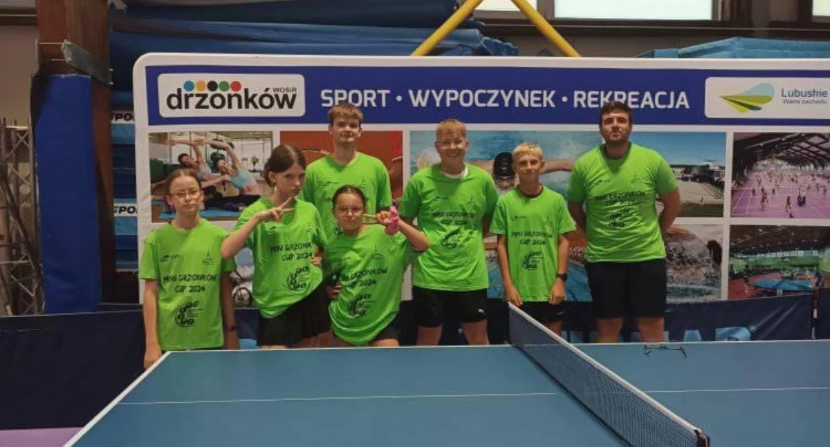 Tenis stołowy, Spartanie turnieju Drzonków - zdjęcie, fotografia
