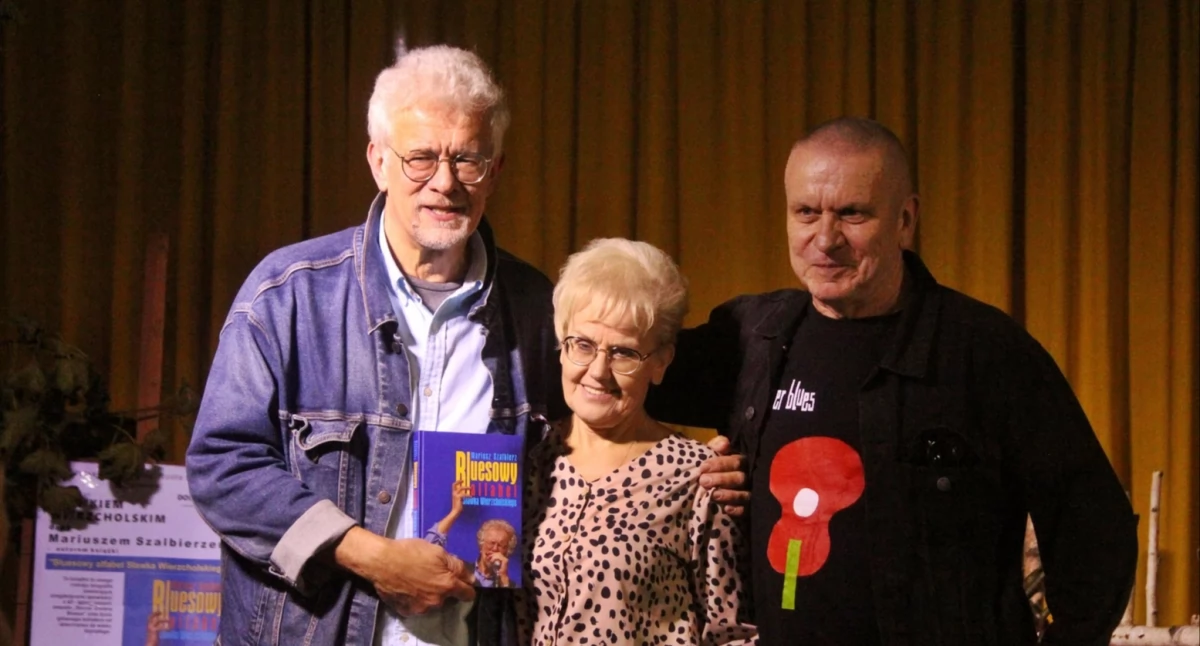 Koncerty muzyka, Bluesowy alfabet Sławka Wierzcholskiego spotkanie autorskie Polskim Zakrzewie - zdjęcie, fotografia