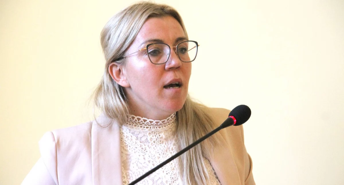 Aneta Kaufka pełniąca obowiązki dyrektora złotowskiego szpitala
