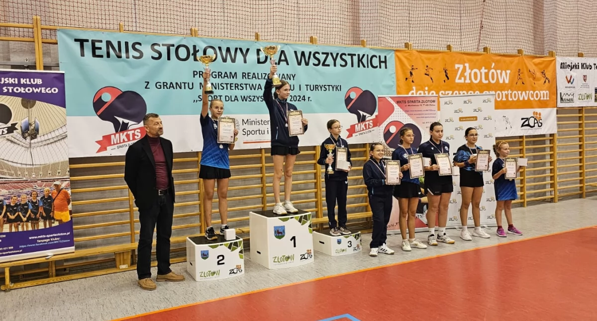 Tenis stołowy, Sport Wszystkich Otwarty Turniej Tenisa Stołowego Złotowie - zdjęcie, fotografia