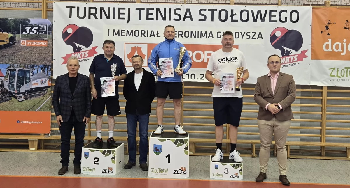 Tenis stołowy, Tenisowy memoriał Hieronima Gładysza Złotowie - zdjęcie, fotografia