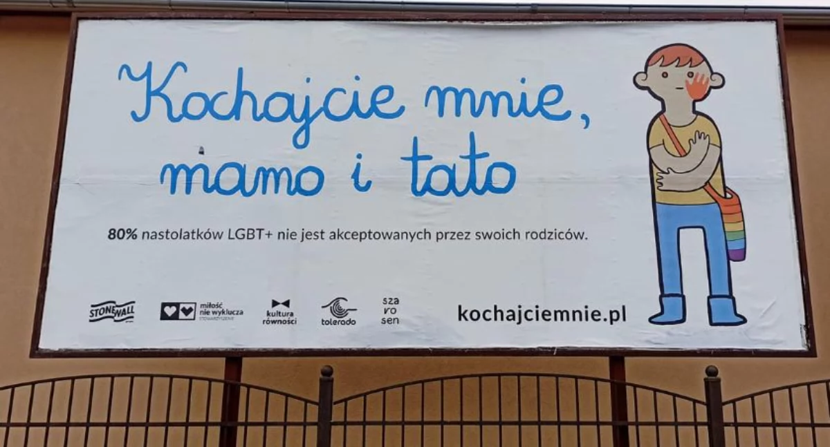 Cztery lata temu na ulicach Złotowa pojawiły się takie bilboardy wspierające osoby LGBT+. Fot archiwum