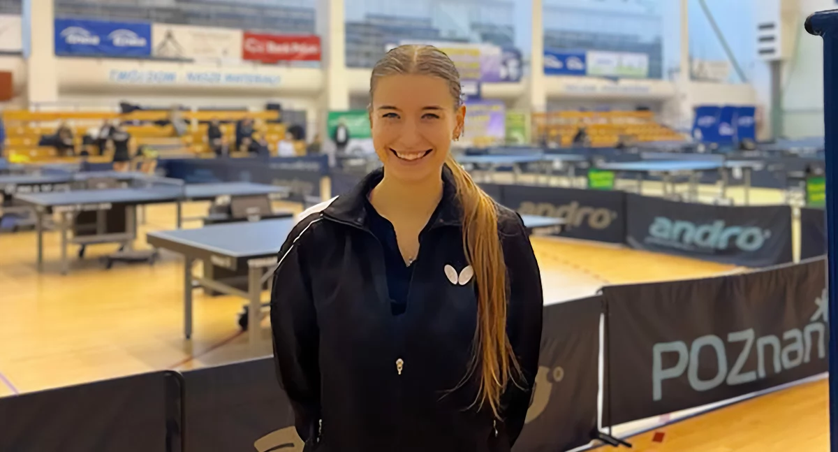 Tenis stołowy, Nowak siódma Wielkopolsce - zdjęcie, fotografia