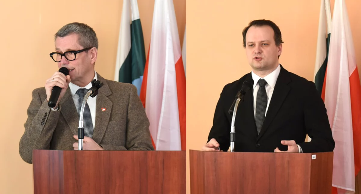Administracja, Poseł Szopiński radny Wojtiuk wzięli przysłowiowe - zdjęcie, fotografia
