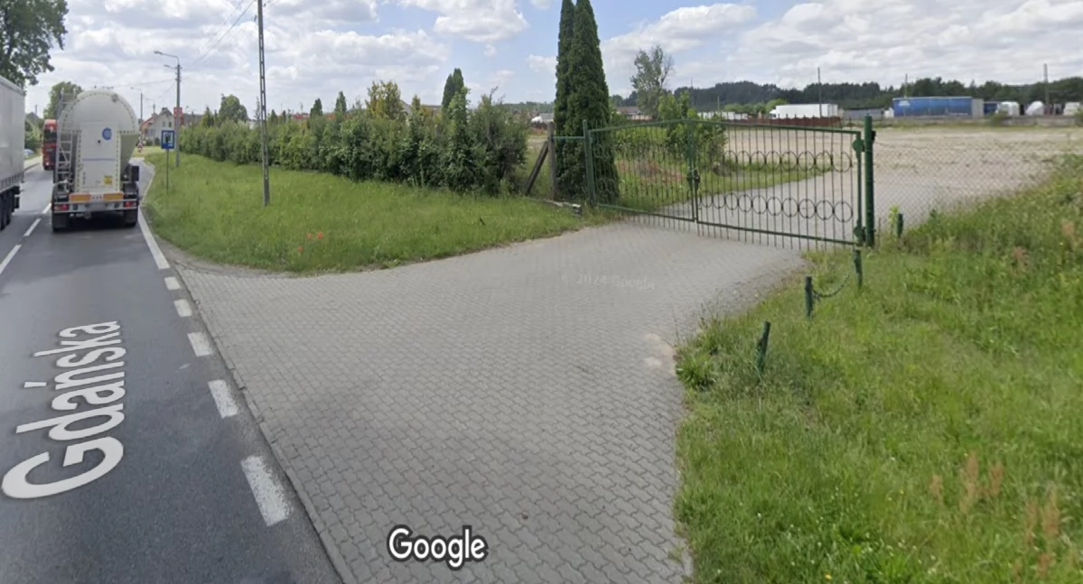 Teren, na którym ma powstać park handlowy