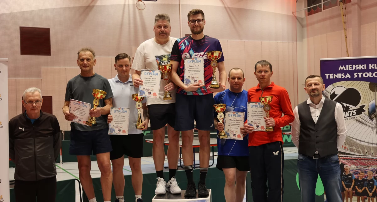 Tenis stołowy, Murek ojciec pierwsi deblu Drąg Kabatek także tytułami - zdjęcie, fotografia