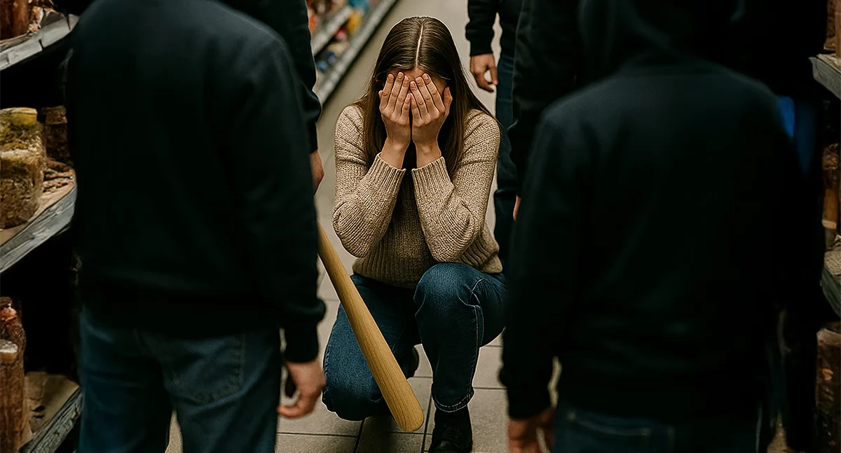 Kronika kryminalna, Wpadli kijami bejsbolowymi kopali uderzali twarz - zdjęcie, fotografia