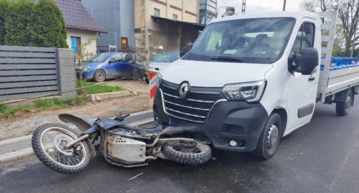 Tym razem motocyklista miał ogromne szczęście. Nie zawsze tak się zdarza Fot. archiwum
