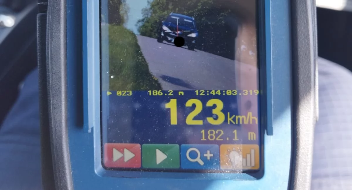 Kronika kryminalna, Wpadł policyjną kontrolę ponad terenie zabudowanym! - zdjęcie, fotografia