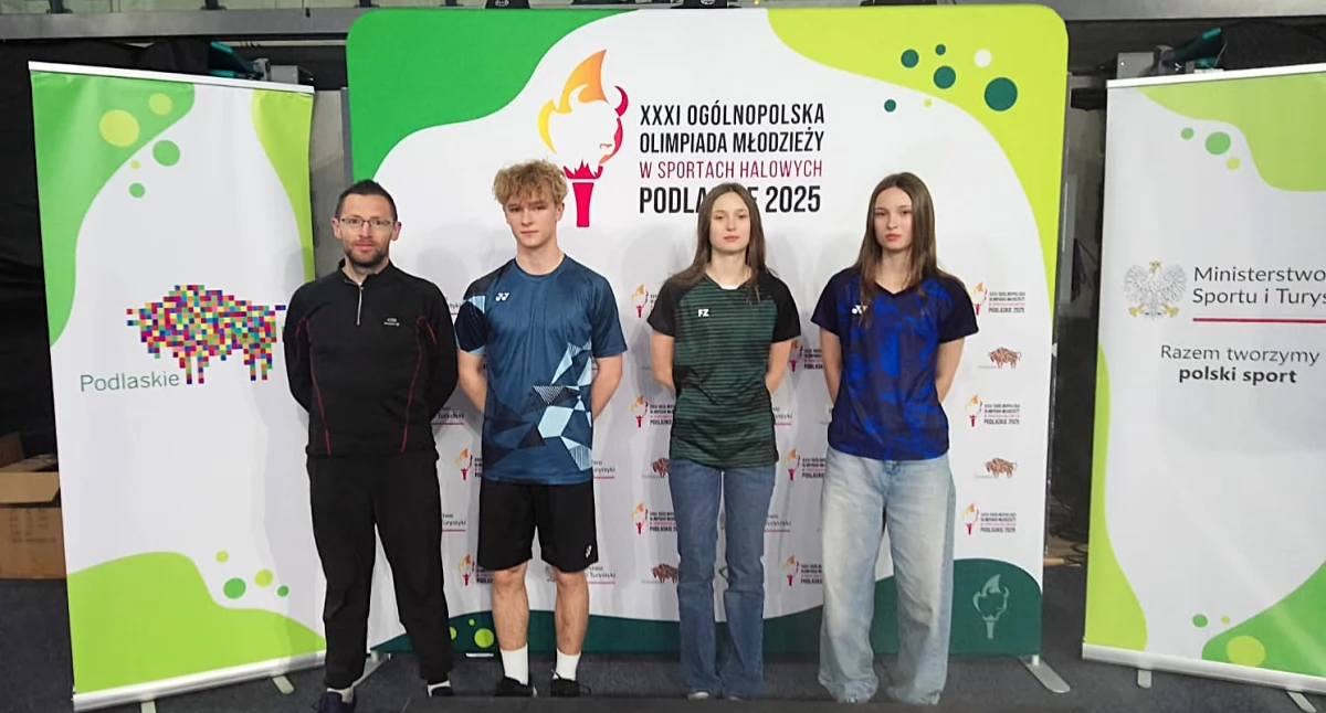 Badminton, Kometka Jastrowie Ogólnopolskiej Olimpiadzie Młodzieży - zdjęcie, fotografia