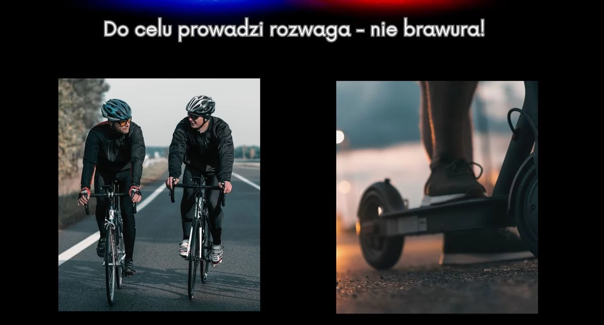 Policja - komunikaty i akcje, kontroli ponad wykroczeń policyjna akcja Jednośladem bezpiecznie - zdjęcie, fotografia