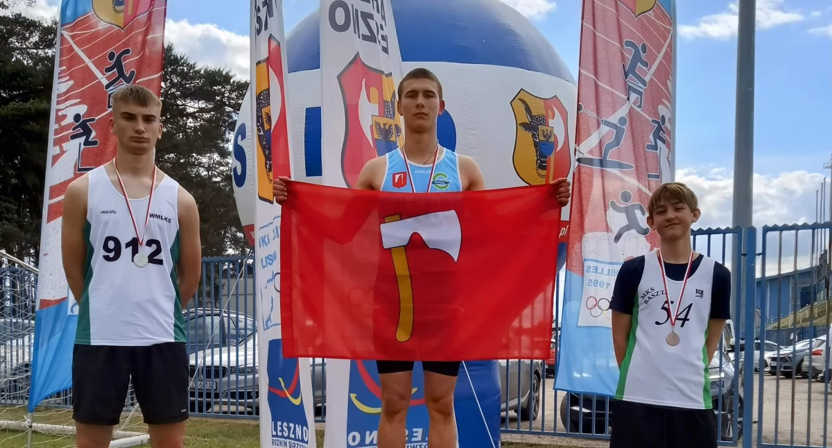 Lekkoatletyka, Lekkoatletyczna młodzież Krajenki medalami mocne starty Lesznie! - zdjęcie, fotografia