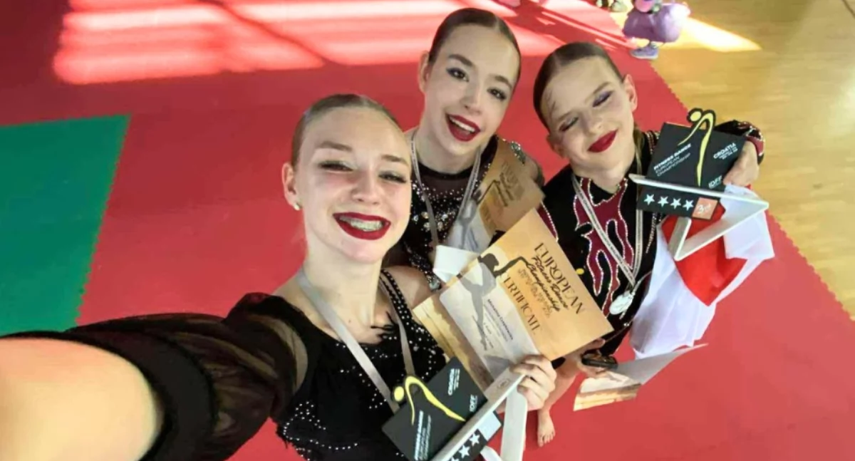 Pozostałe, Michalina Czepkowska Zabrocka Dominika Dendek Tatiana Kruczyńska medalami Mistrzostw Europy - zdjęcie, fotografia
