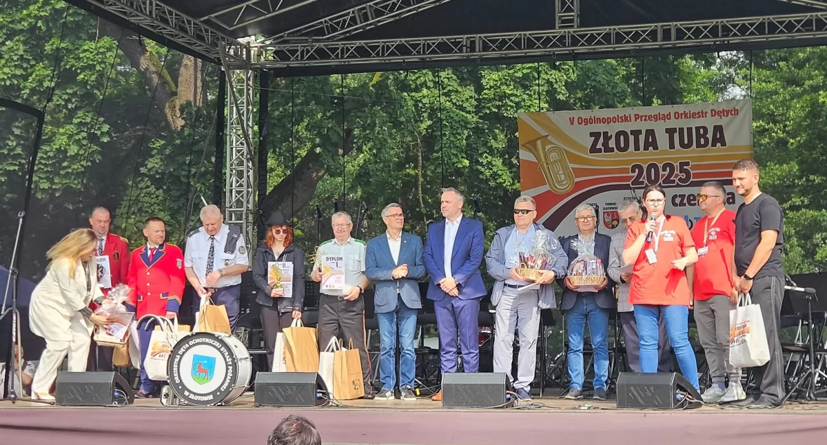 Konkursy Zawody, [WIDEO] Rogoźno „Złotą Tubą” Jubileuszowy przegląd orkiestr - zdjęcie, fotografia
