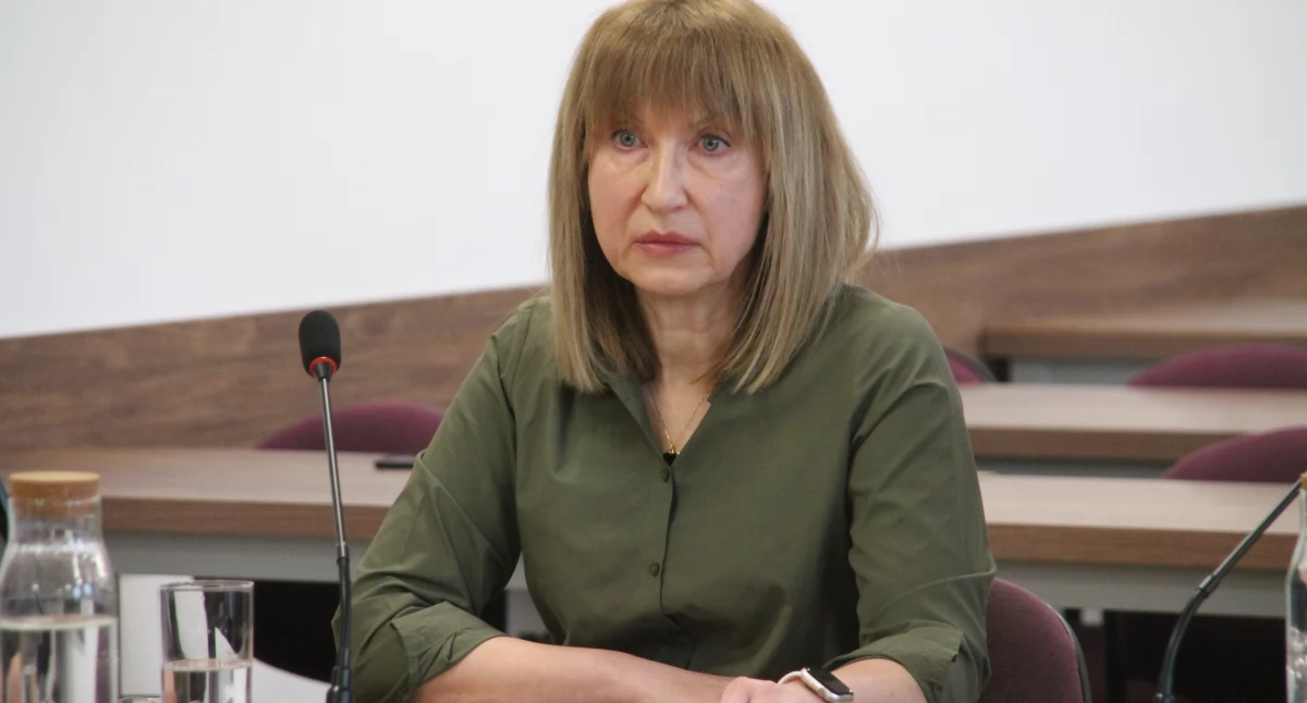 Zdjęcie z sesji Rady Miejskiej Złotowa, na której Anetę Rybak odwołano z funkcji skarbnika Złotowa