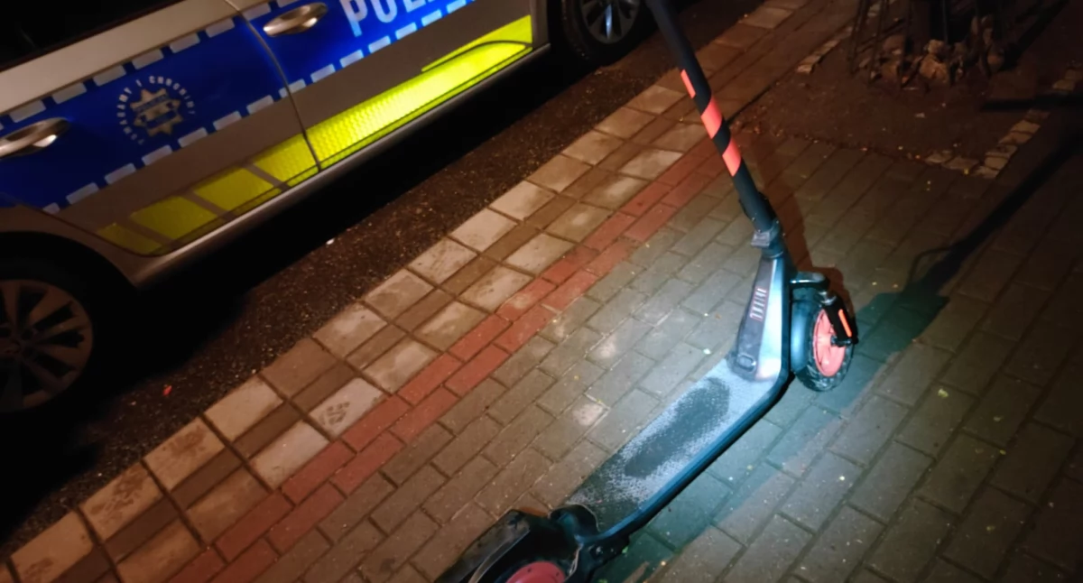 Policja - komunikaty i akcje, Kupił hulajnogę łamać zakazu złamał - zdjęcie, fotografia