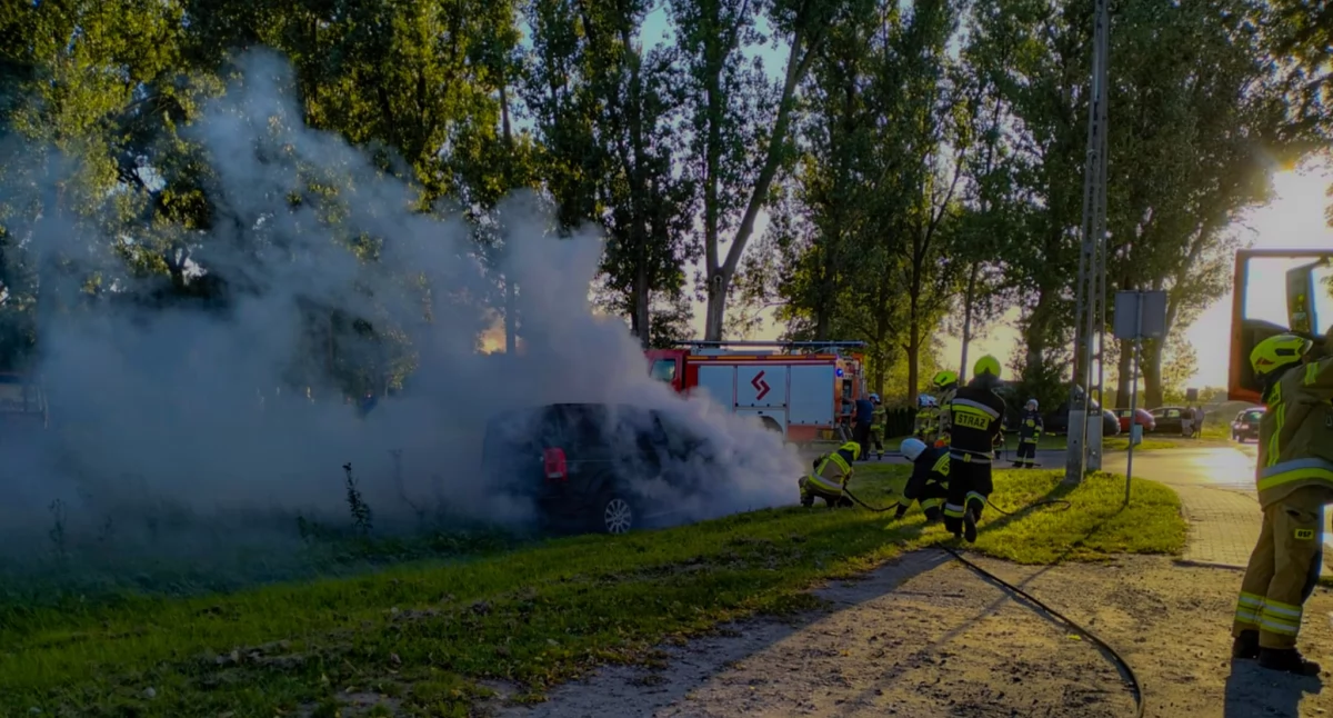 Straż pożarna, Pożar Ratajach - zdjęcie, fotografia