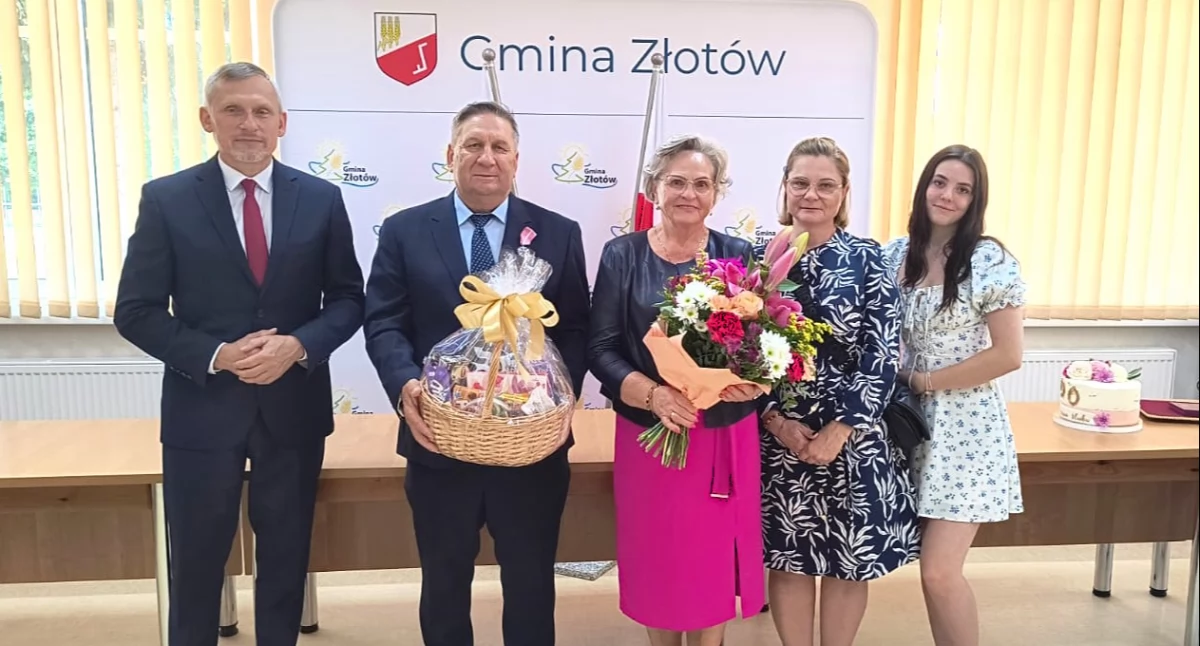 Uroczystości obchody, Państwo Bojczyk Sławianowa świętowali Złote - zdjęcie, fotografia