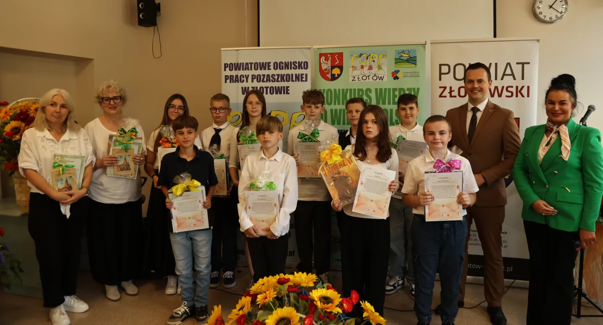Konkursy Zawody, Laureaci finaliści gminy Złotów Konkursie Wiedzy Wielkopolsce - zdjęcie, fotografia