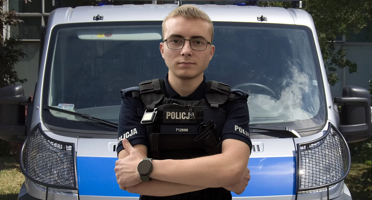 Policja - komunikaty i akcje, Policjant służbie zatrzymał złodzieja sklepowego - zdjęcie, fotografia