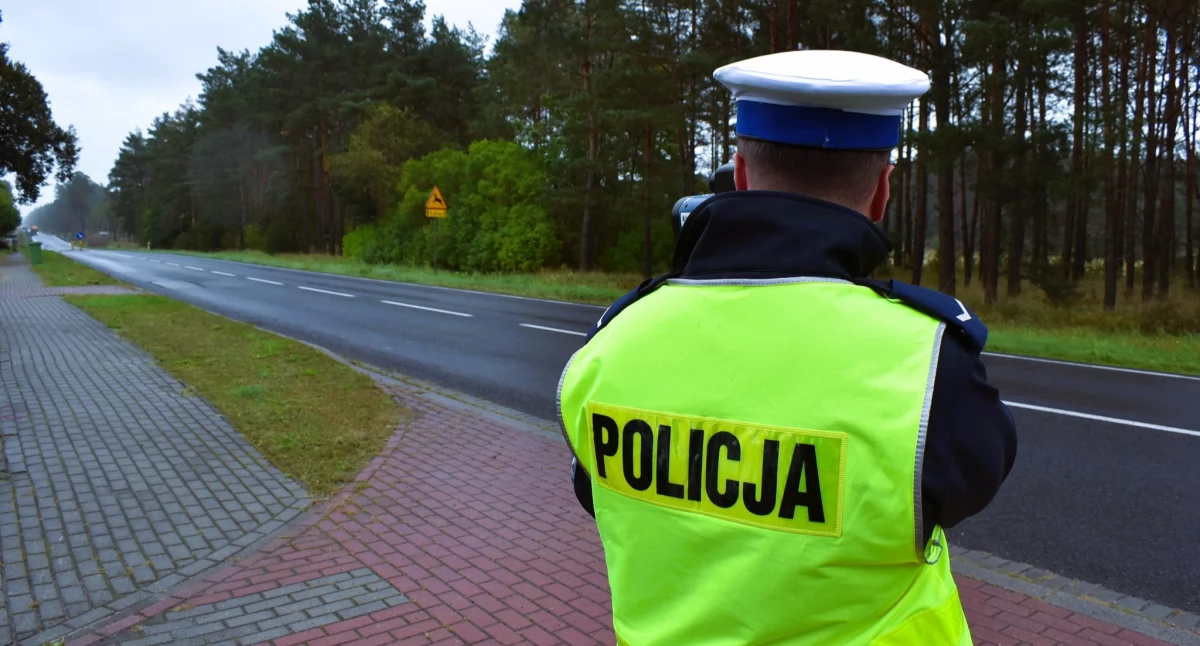 Policja - komunikaty i akcje, Europejski Tydzień Mobilności Policja prowadzi kontrole prędkości powiecie złotowskim - zdjęcie, fotografia