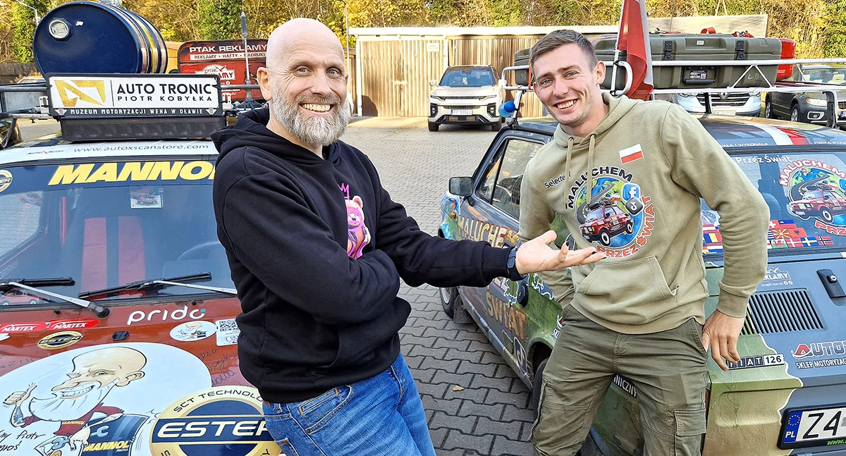 Ludzie losy pasje, Mobilny Mechanik Piotr Jamroś Maluchem zdobył Monako - zdjęcie, fotografia