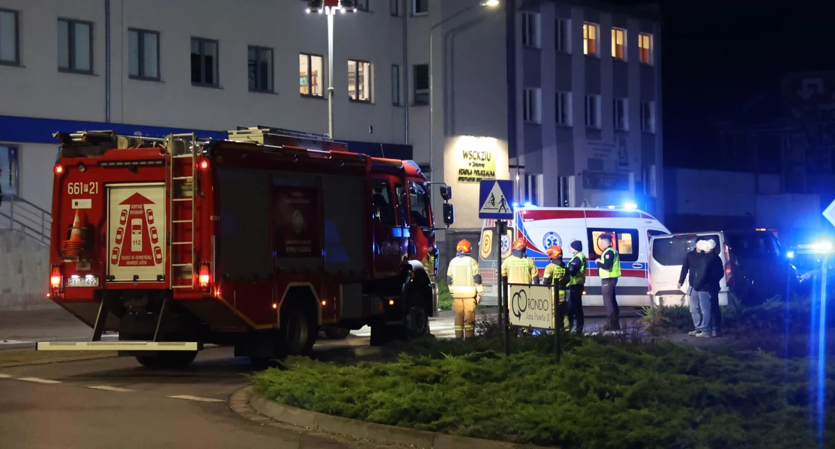 Wypadki drogowe, Potrącenie rowerzystki Norwida - zdjęcie, fotografia