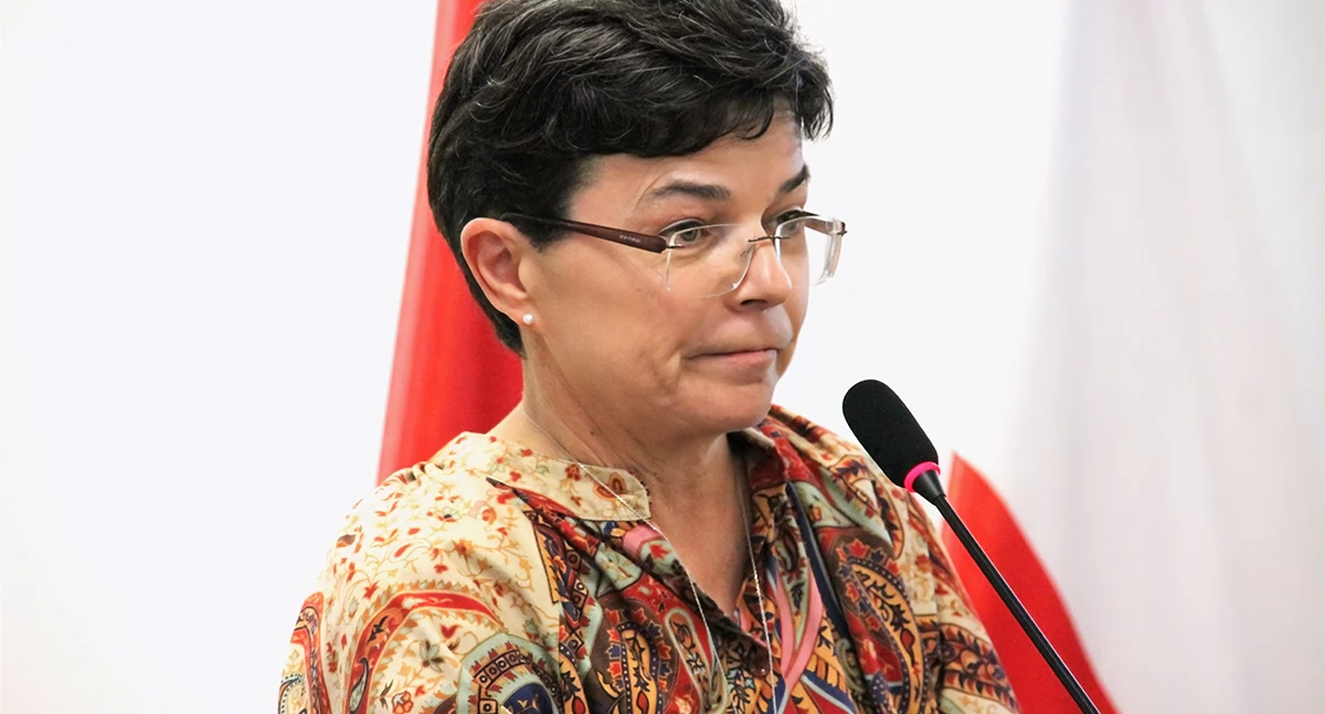 Katarzyna Kacprzak zabrała głos podczas ostatniej sesji Rady Miejskiej Złotowa