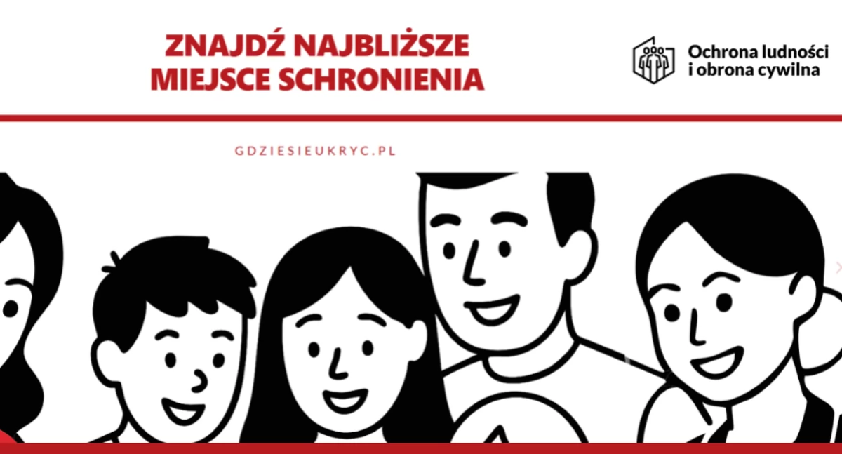 Straż pożarna, szybko odnaleźć najbliższe Punkty Schronienia powiecie - zdjęcie, fotografia