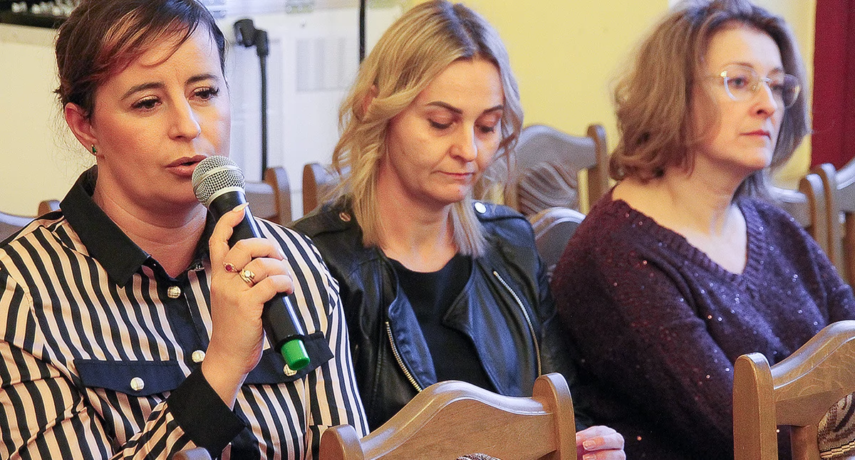 Delegacja w tym składzie z burmistrz Ewą Winkowską pojawiła się swego czasu w złotowskim starostwie