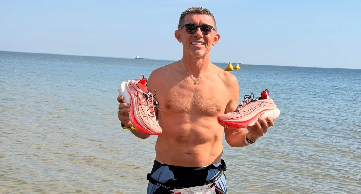 Dariusz Kowalski miał powody by świętować w wodach Zatoki Gdańskiej