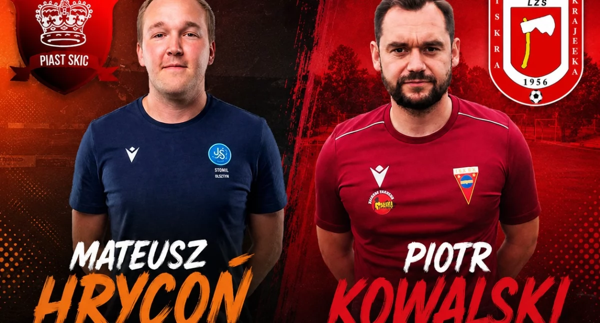 Piłka nożna, Mateusz Hrycoń poprowadzi Piasta Piotr Kowalski Iskrę Krajenka - zdjęcie, fotografia