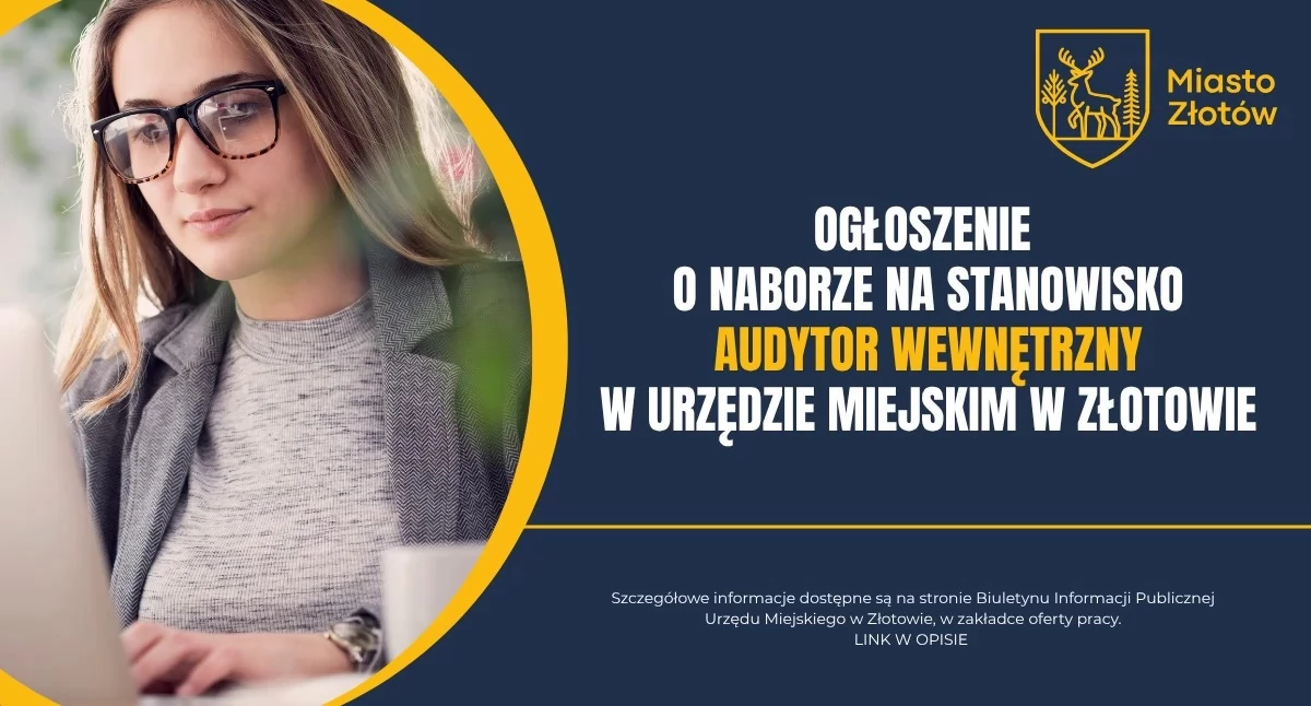 Biznes praca pieniądze, Audytor wewnętrzny poszukiwany Urząd Miejski Złotowie prowadzi nabór - zdjęcie, fotografia