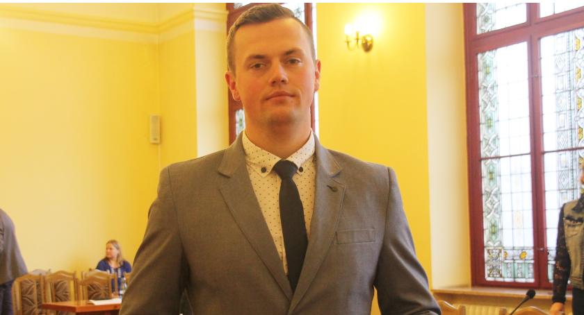 Patryk Wruk przedstawił pomysł szkoły branżowej, bo taką potrzebę wskazywali mu wyborcy