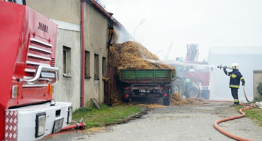 Pożar budynku gospodarskiego w Chlebnie