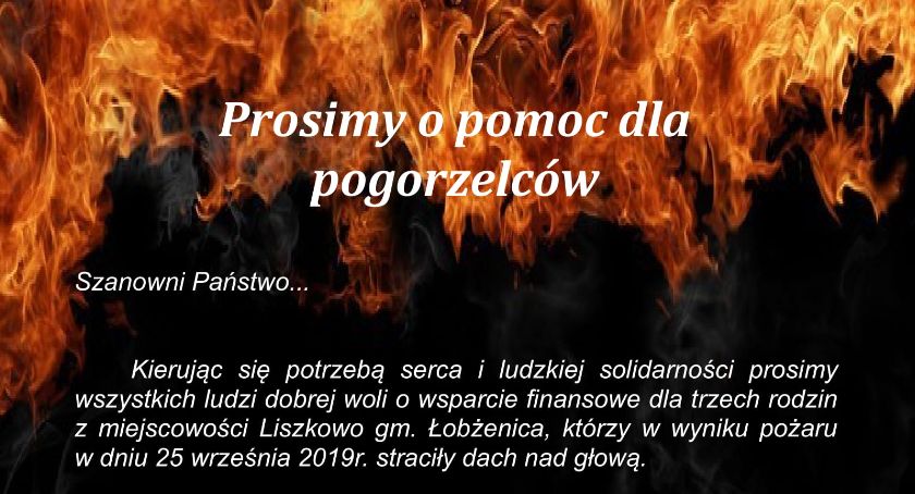 Pomoc dla pogorzelców z Liszkowa