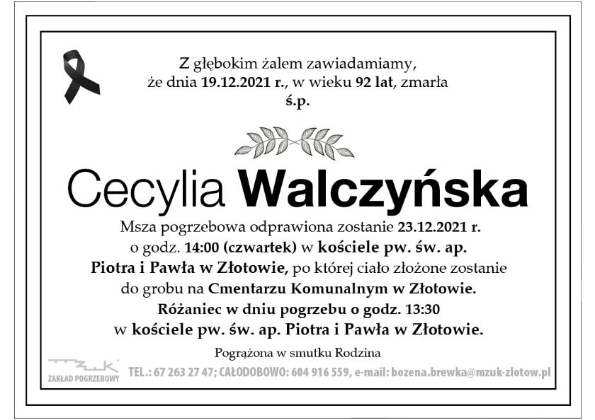 Cecylia Walczyńska