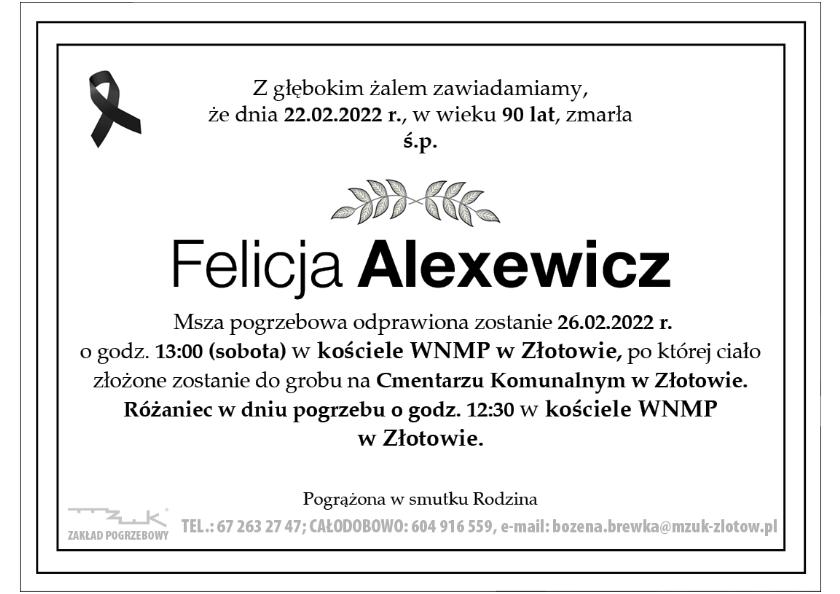 Felicja Alexewicz